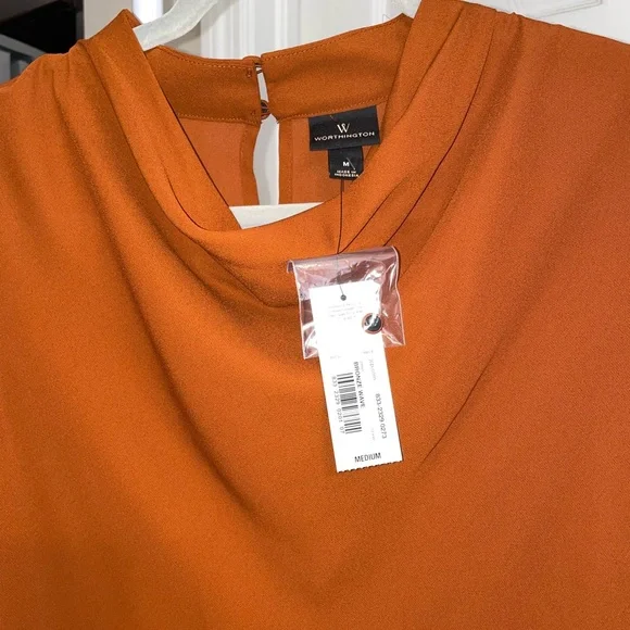 Worthington Bronze Wave Blouse - Picture 4 of 6